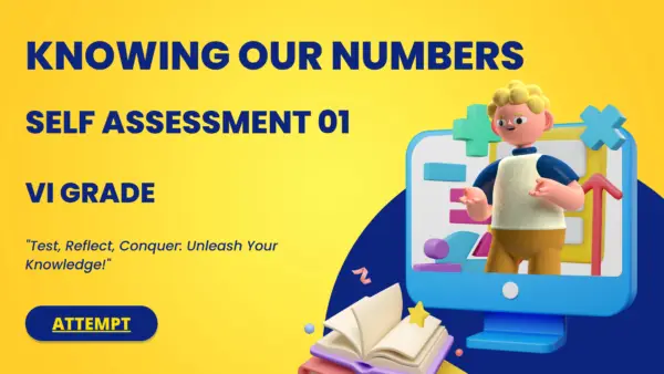 VI GRADE | KNOWING OUR NUMBERS | SELF-ASSESSMENT 01