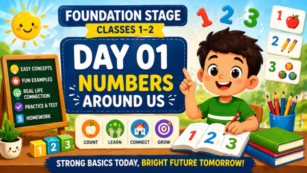 Day 1: Learn Numbers Easily for Kids | Foundation Stage | Crash Course